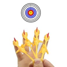 병아리 치킨슈팅 다트 쓸데없는 웃긴 선물 쓸없선 치킨슈팅 다트 게임 새총 쓸데없는 쓸모없는선물 무쓸모 쓸없선 킹받는 생일+커머스연구소Shop, 10개입