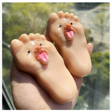 발바닥말랑이 주물럭 스퀴시 스트레스해소볼 쫀득이 말랑이장난감 쓸데없는 쓸모없는 생일 선물, 1개입, 1개