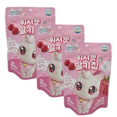 리더스인팜 위시캣 딸기칩, 3개, 12g