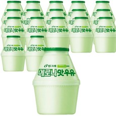 빙그레 메로나맛 우유, 18개, 240ml