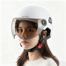 Oyoson 자외선 차단 라이딩 안전 헬멧 흡수 충격 통풍, 1개, 화이트