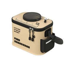 접이식 낚시 버킷 손잡이 용기 대용량 보관, 1. 30cm, 1L