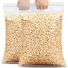 OKYAIOS 잣 100% 천연 야생잣 견과류 껍질 벗긴 잣 명절선물 포장변경될수있음, 1개, 1kg