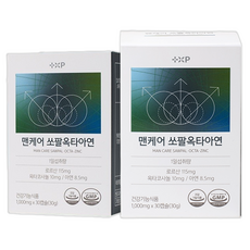 미국산 초임계 추출공법 쏘팔메토 캡슐 소변자주마려움 오줌 참기 약한 어려운 남자 옥타코사놀 아연 영양제, 2세트, 30회분