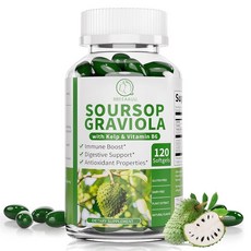 BBEEAAUU Soursop Graviola Capsules with Kelp for Cell Regeneration Enhances Immunit, BBEEAAUU Soursop Graviola Caps, 1개