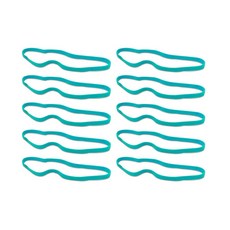 10 20개입 스포츠 논슬립 탄력 헤어밴드 얇은 축구 요가 러닝 땀밴드 여성 소녀용, 10pcs Gr n