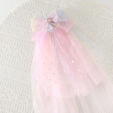 풍성 베일 면사포 집게핀 헤어핀