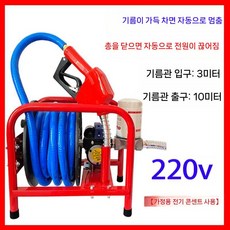 농업용 자동 급유기 12V 필터 주유건 등유기 흡입식 계량 정지 오일, 220V 자동 점프건