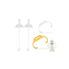 더블하트 3세대 젖병 전용 젖병빨대2P+실리콘빨대1P+빨대솔1P+젖병손잡이2P, 더블하트 3세대 젖병 전용 젖병빨대2P+실리콘빨대1P+
