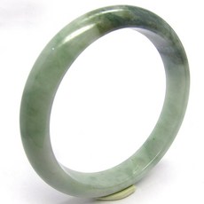 【小樂珠寶】翡翠手鐲 藍水抹綠 天然A貨 (手圍17.3號 內徑54.5mm V610), 1個