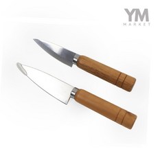 YM 다용도 만능칼 낚시다용도칼, 1개, 스텐&우드