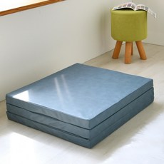 고운님 레자 3단 접이식매트리스, (마블) 레자 다크블루, 5cm