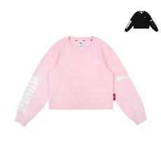 [국내매장정품] 푸마 PUMA KIDS 여아 액티브 크롭 티셔츠_PK5301 5008870897 153117, Pink, 120