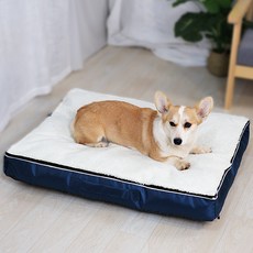 四季款加厚狗睡墊 可拆洗透氣寵物窩 狗床 寵物墊, 1個, 藍色全拆洗(PP棉填充物)