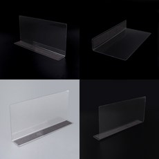 자석 부착 투명 칸막이 냉장고 정리 25x12cm 마그넷 냉장고 정리함 자석으로 붙이는 냉장고 칸막이 자석 칸막이