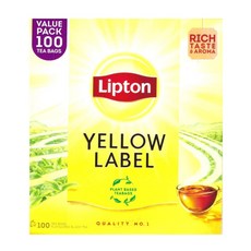 립톤 옐로우 라벨 홍차 lipton yellow lable tea bag, 100개, 2g, 2개입, 2g
