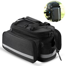 방일 다용도 자전거 확장형 대용량 수납가방, 1개, 블랙(10L-25L)