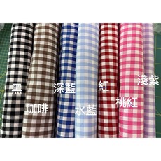 新竹-Cherry拼布教室 日本進口格子布 經典配色 DIY手工藝拼布材料, 桃紅,一碼（90cmx110cm), 1個