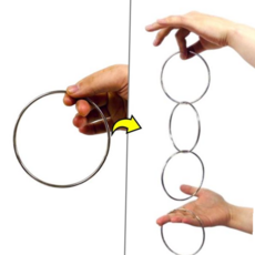 (KC인증) JL매직 어린이 연습용 소링 닌자링 마술 동그란 링을 연결하고 분리하는 초등