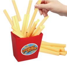 Bounce French Fries 彈跳薯條 抽籤樂桌遊 趣味多人聚會遊戲 派對氣氛玩具 紅色彩盒裝, 1個, 彈跳薯條(彩盒裝), 紅色
