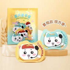 手套式卡通自發熱暖手寶 穿戴式暖手貼 學生保暖用品, 1個, 接線娃：吉伊,10片丨指套款暖手寶 免水免電