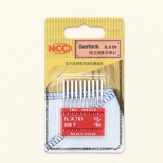패션스타트 NCC 가정용 미싱바늘(오버록용) 12호 10개입, 1개