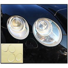 賓利 Bentley 2003-2012 Continental GT GTC 改裝烤漆白 前燈框貼, 1個