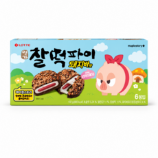 롯데 메이플스토리 X 명가 찰떡파이 돼지바맛, 1개, 150g