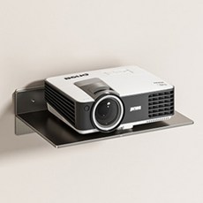 벽부착 빔프로젝터 선반 공유기 받침대 철제 벽선반 대형, 화이트