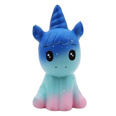 만화 초콜릿 비스킷 시리즈 Squishies 천천히 상승 크림 향기로운 스트레스 선물, [06] Blue Unicorn