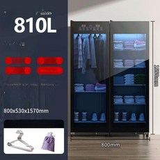 업소용 신발 소독기 탈취 건조 슬리퍼 살균기 슈즈 드라이, 810L 듀얼도어 대용량 PTC 가열 10단, 기본 색상