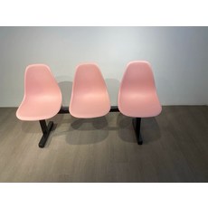 77ang 병원용쇼파 소파 병원가구 병원대기실의자 로비, 1개, 3인용 무광 핑크