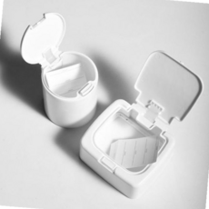 상도일 원터치 면봉 화장솜 보관함 액세서리 케이스 정리함 사각, 없음/없음/없음, 1개