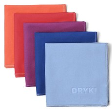 DRYKI 땀 흡수 손수건 - 오리지널 포켓 사이즈 스웨트 타월 얼굴 손 및 몸을 위한 빠른 건조 극세사 걸레 남성 여성 체육관 스포츠 직장(다크 그레이: 5팩) 19514, Small | Desert