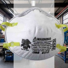 방진마스크 8210 20EA 응급 탈취기능 비상 목공공사 분진차단 머리끈부착