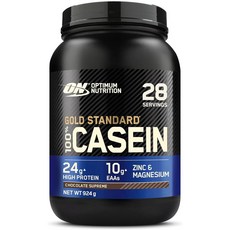 Optimum Nutrition 옵티멈뉴트리션 골드 스탠다드 100% 카제인 초콜릿 슈프림 플레이버 28회분, 924g, 1개