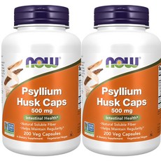 나우푸드 실리엄 허스크 500mg 캡슐, 2개, 200정