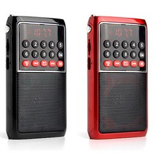 ATX-21 라디오 효도라디오 레트로 MP3 스피커, 레드