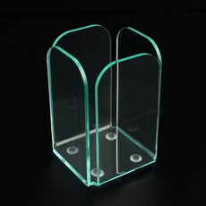 디자인 사각 투명 아크릴 펜꽂이 연필꽂이 붓꽂이 enj+2556Nf