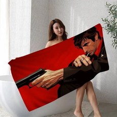 브레이킹 배드 쇼 비치 타월 소녀들 화려한 색상의 목욕 건조 모래 요가 스파 짐 수영장