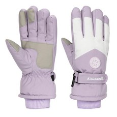 스키 하이킹 러닝을 위한 XuoAz 겨울 장갑 여성 방수 눈 터치스크린 따뜻한 스노보드