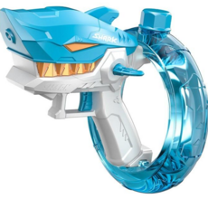 商檢合格 鯊魚全自動電動水槍 兒童高壓水槍 水上遊戲打水仗玩具, 藍色, 1個