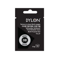 DYLON 다이론 멀티염료 옷염색, 08 이보니블랙 5.8g