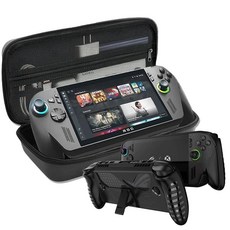 Qumusaa ROG XBOX ALLY X 휴대용 케이스 세트 PU 및 실리콘 보호 스킨 ASUS Xbox Ally X/ROG 2025 게이밍 핸드헬드 콘솔과 호환되는 하드, Qumusaa ROG XBOX ALLY X 휴대용 케이