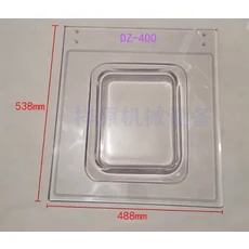 DZ-400/500/600 진공 포장기 상단 커버 식품 액세서리용 유기 유리/아크릴, 02 Type 400 538mm488mm