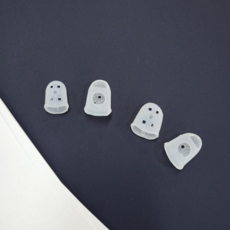 소프트 실리콘 손가락 골무 미끄럼 실리콘 보호 골무 바느질 수예용, 핑크