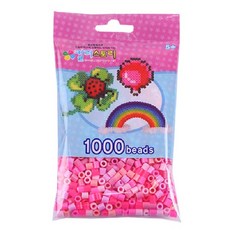 컬러비즈 5mm55g1000개900원, S80_싱글비즈 핑크(Pink)혼합 7색, 1개