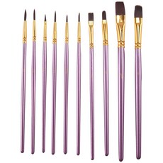 20pcs 페인트 브러시 세트 아티스트 아티스트 페인트 브러시 유화 캔버스 세라믹 점토 목재 및 모델