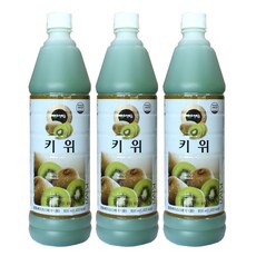 청솔 키위 음료베이스 835ml, 3개