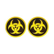 바이오 위험 표지 고휘도 반사 스티커 안전보건스티커 위험물 취급 장소, 옐로우반사스티커, 1개